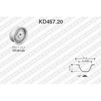 SNR KD457.20 - Kit de distribution