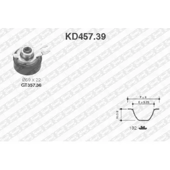 Kit de distribution SNR KD457.39