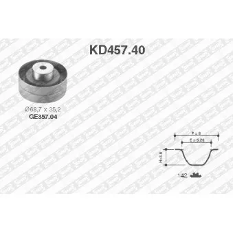 SNR KD457.40 - Kit de distribution