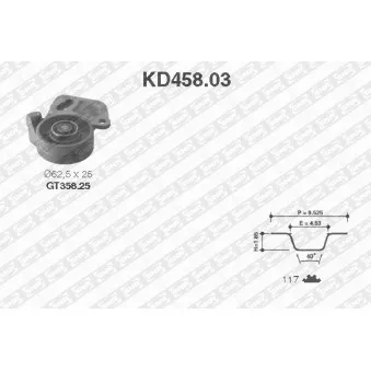 SNR KD458.03 - Kit de distribution