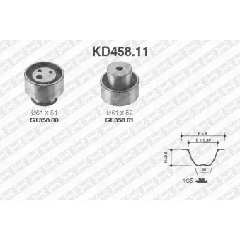 SNR KD458.11 - Kit de distribution