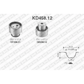 SNR KD458.12 - Kit de distribution