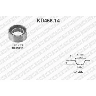 Kit de distribution SNR KD458.14