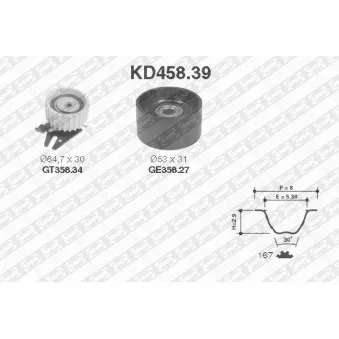 Kit de distribution SNR KD458.39
