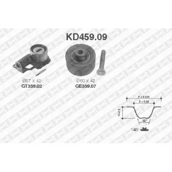 SNR KD459.09 - Kit de distribution