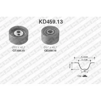 SNR KD459.13 - Kit de distribution
