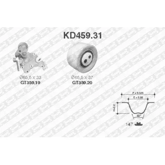 Kit de distribution SNR KD459.31