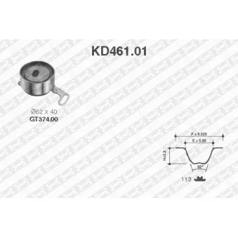 SNR KD461.01 - Kit de distribution