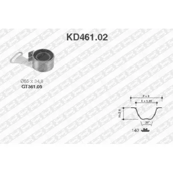 Kit de distribution SNR KD461.02
