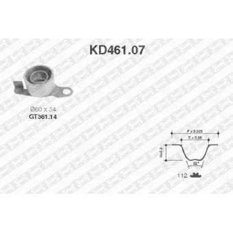 SNR KD461.07 - Kit de distribution