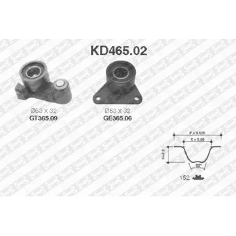 SNR KD465.02 - Kit de distribution
