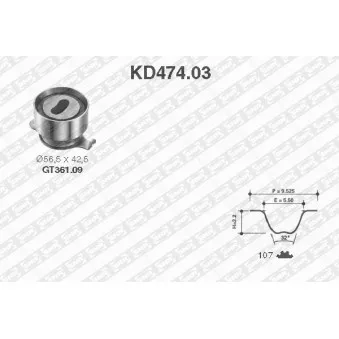 SNR KD474.03 - Kit de distribution