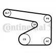 CONTITECH 5PK1355WP2 - Pompe à eau+Jeu de courroie trapézoïdale à nervures
