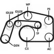 Jeu de courroies trapézoïdales à nervures CONTITECH [6PK2460D1]