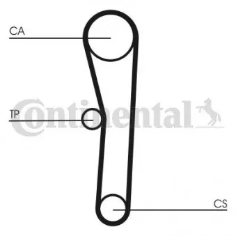 Courroie crantée CONTITECH CT562