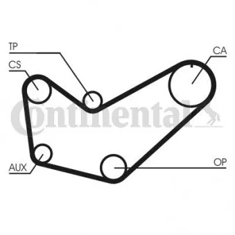 Courroie crantée CONTITECH CT778