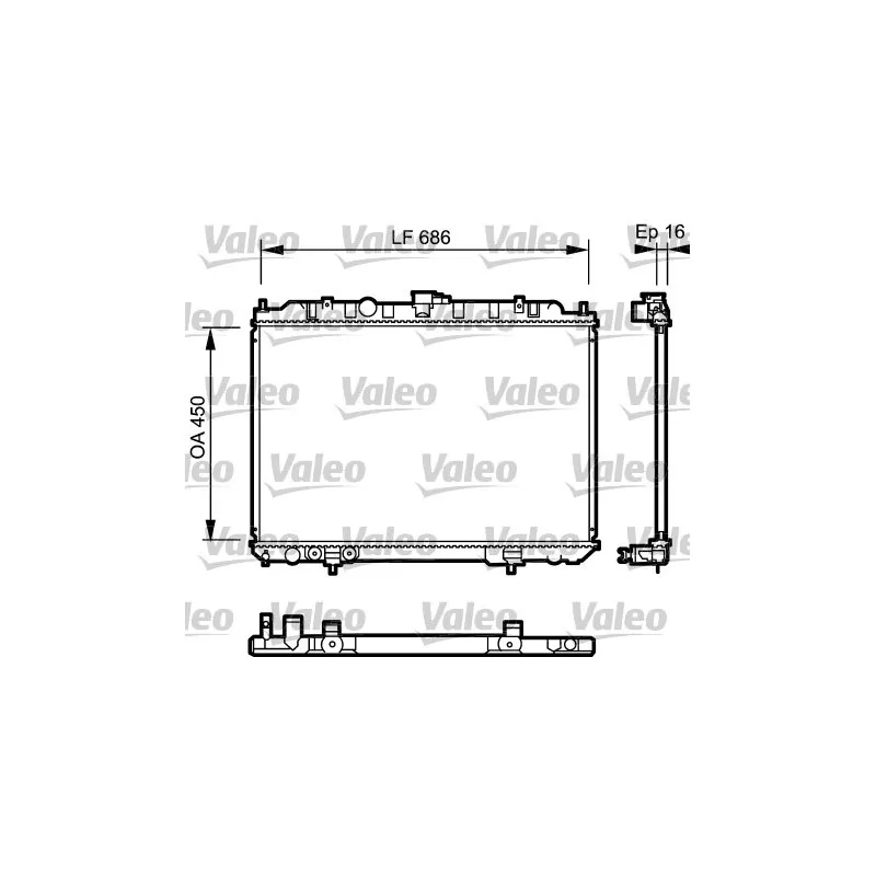 Radiateur, refroidissement du moteur VALEO 735064 - Visuel 1