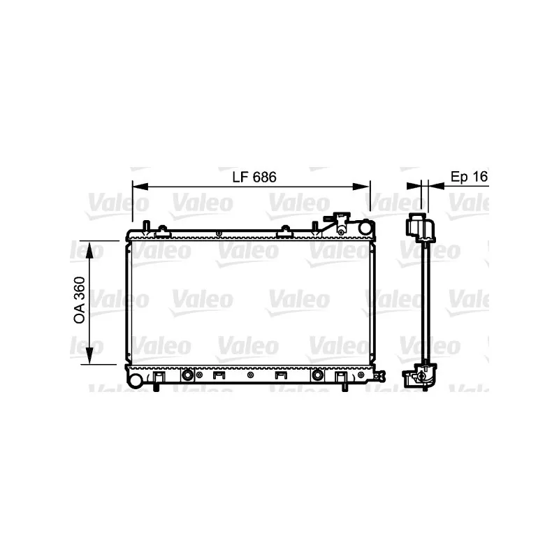 Radiateur, refroidissement du moteur VALEO 735209 - Visuel 1