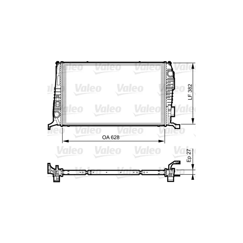 Radiateur, refroidissement du moteur VALEO 735279 - Visuel 1