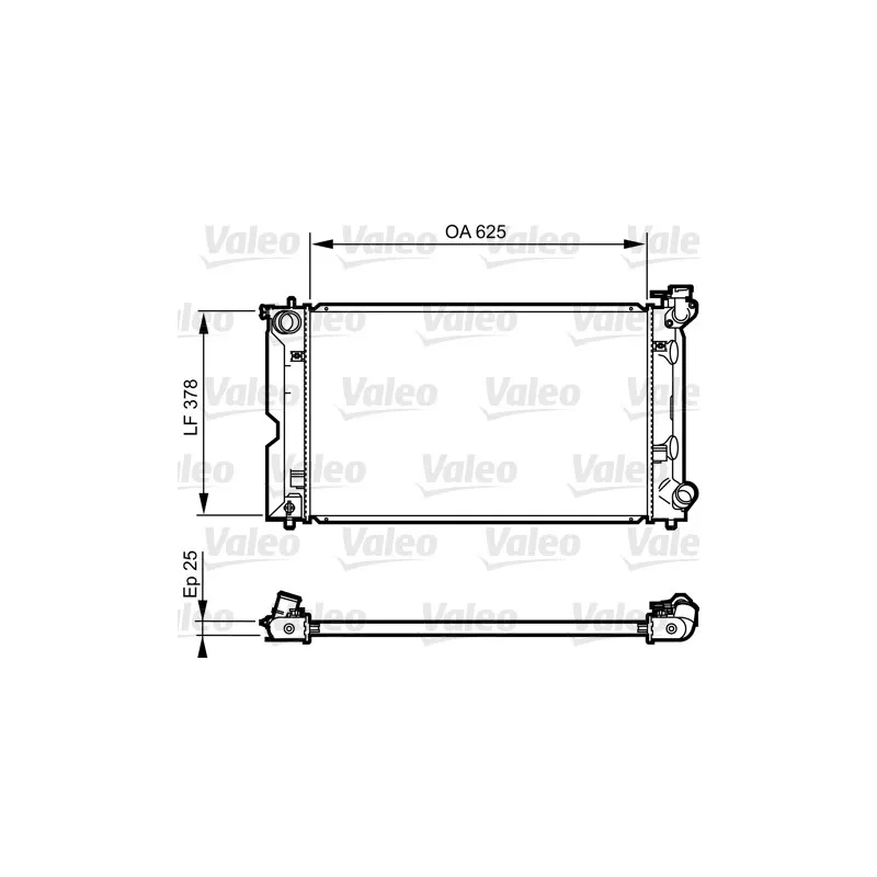 Radiateur, refroidissement du moteur VALEO 735567 - Visuel 1