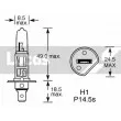 LUCAS ELECTRICAL LLB448 - Ampoule, projecteur longue portée