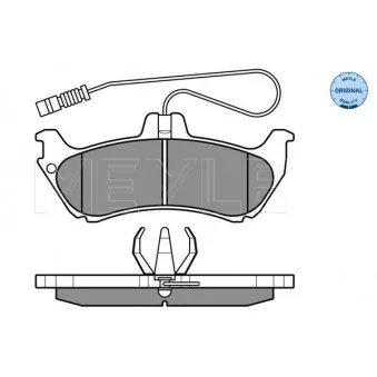 Jeu de 4 plaquettes de frein arrière MEYLE OEM a1634200520