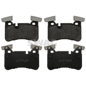 Jeu de 4 plaquettes de frein arrière SWAG 10 11 6132 pour MERCEDES-BENZ CLASSE C C 63 AMG - 507cv