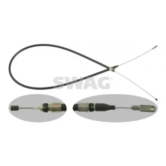 Tirette à câble, frein de stationnement SWAG [10 91 2351]