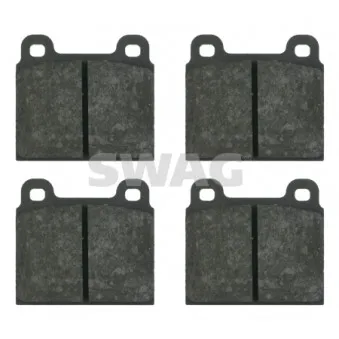 Jeu de 4 plaquettes de frein avant SWAG 10 91 6134 pour PORSCHE 911 3.3 Turbo - 301cv