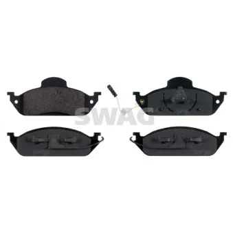 Jeu de 4 plaquettes de frein avant SWAG OEM 1634200320