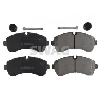 Jeu de 4 plaquettes de frein avant SWAG 10 91 6753 pour MERCEDES-BENZ SPRINTER 415 CDI - 906.153. 906.155. 906.253. 906.255)