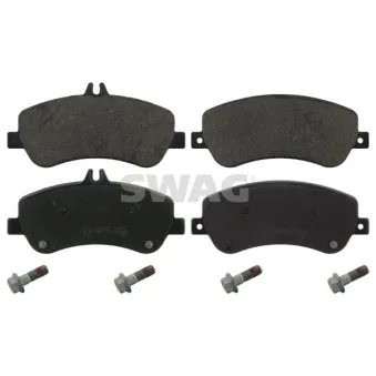 Jeu de 4 plaquettes de frein avant SWAG 10 91 6808 pour MERCEDES-BENZ CLASSE GLK 300 4-matic - 252cv