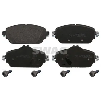 Jeu de 4 plaquettes de frein avant SWAG 10 91 6988 pour MERCEDES-BENZ CLASSE C C 300 d 4-matic - 245cv