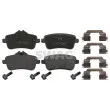 Jeu de 4 plaquettes de frein arrière SWAG [10 91 6990]
