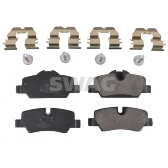 Jeu de 4 plaquettes de frein arrière SWAG OEM 34216861641