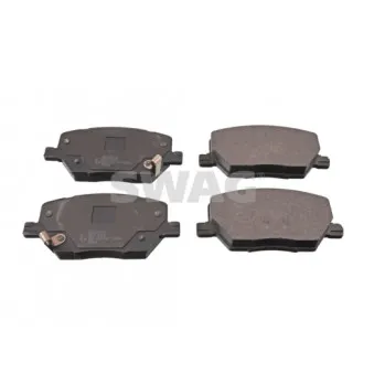 Jeu de 4 plaquettes de frein avant SWAG 19 11 6381 pour VOLKSWAGEN PASSAT 1.4 - 140cv