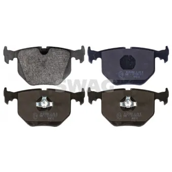 Jeu de 4 plaquettes de frein arrière SWAG OEM 34212227326