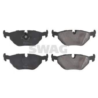 Jeu de 4 plaquettes de frein arrière SWAG OEM 34211162536