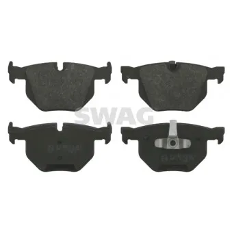 Jeu de 4 plaquettes de frein arrière SWAG OEM 34216769105