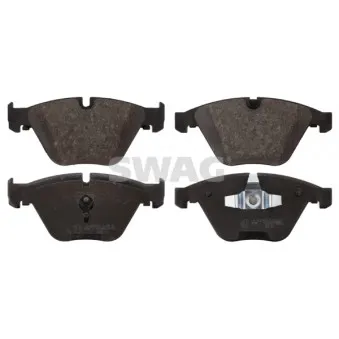 Jeu de 4 plaquettes de frein avant SWAG 20 91 6728 pour BMW Série 5 530 d - 258cv