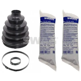 Soufflets de cardan avant SWAG 30 10 1019 pour VOLKSWAGEN CALIFORNIA 2,0 TDI 4motion - 136cv
