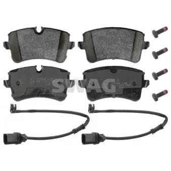 Jeu de 4 plaquettes de frein arrière SWAG OEM 4H0698451M