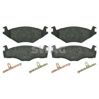 Jeu de 4 plaquettes de frein avant SWAG OEM 867698151