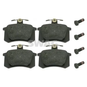Jeu de 4 plaquettes de frein arrière SWAG 30 91 6144 pour FORD TRANSIT CUSTOM 1.9 TDI - 90cv