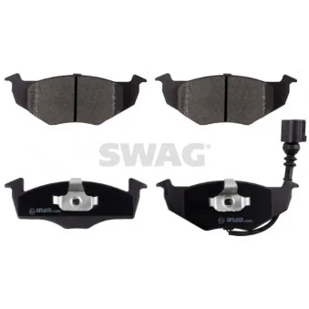 Jeu de 4 plaquettes de frein avant SWAG OEM 6q0698151b