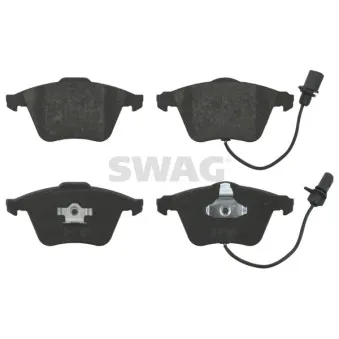 Jeu de 4 plaquettes de frein avant SWAG OEM 8E0698151C