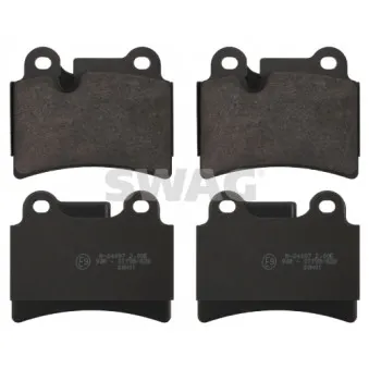 Jeu de 4 plaquettes de frein arrière SWAG OEM 7L6698451B