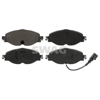 Jeu de 4 plaquettes de frein avant SWAG 30 91 6994 pour VOLKSWAGEN CADDY 1.4 TSI - 125cv