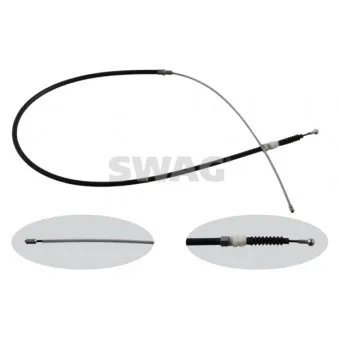 Tirette à câble, frein de stationnement SWAG 30 93 6349 pour AUDI A1 1.4 TFSI - 122cv
