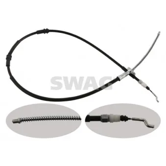 Tirette à câble, frein de stationnement SWAG OEM 2H0609721A